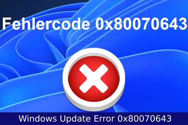 fehlercode 0x80070643